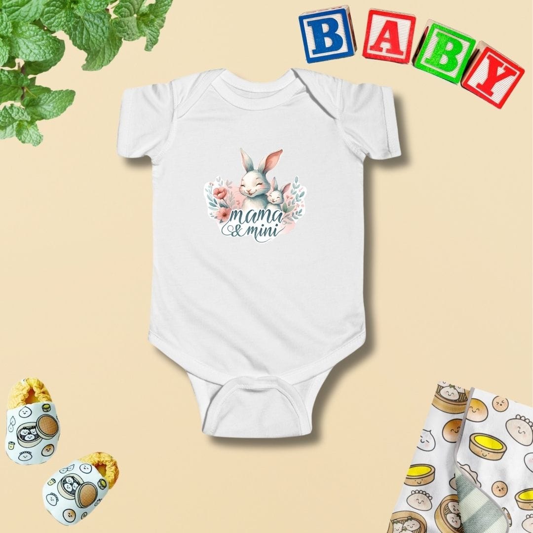 Mama & Mini Bunny Bond Baby Bodysuit