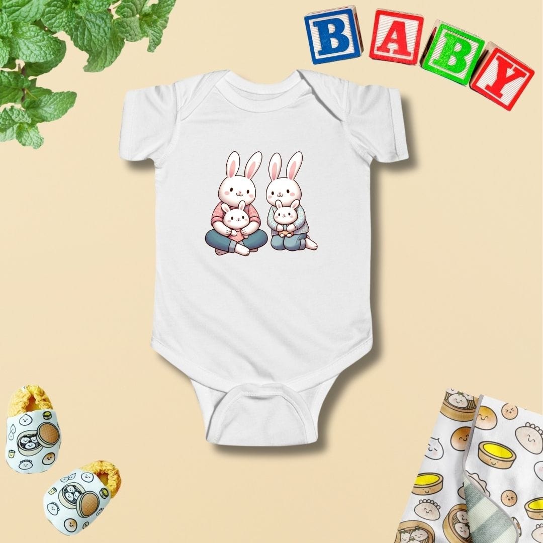 Bunny Family Baby Bodysuit