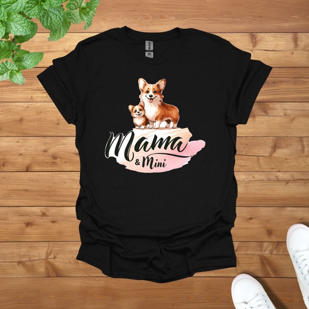 Mama & Mini Corgi Cuddle Team Unisex Adult T-Shirt