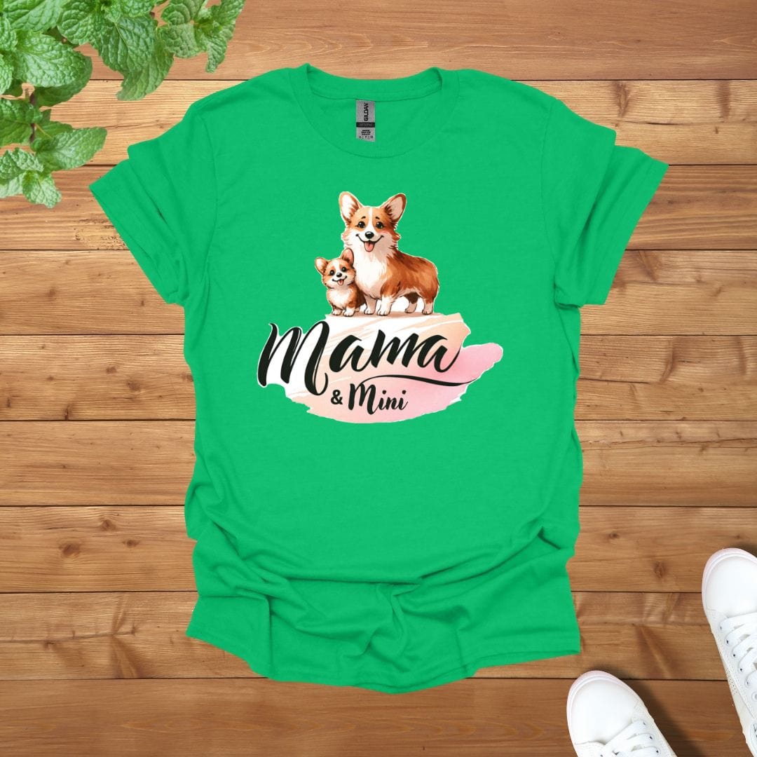 Mama & Mini Corgi Cuddle Team Unisex Adult T-Shirt