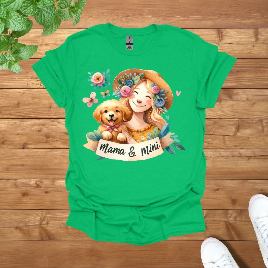 Mama & Mini Golden Retriever Dog Mum Unisex Adult T-Shirt