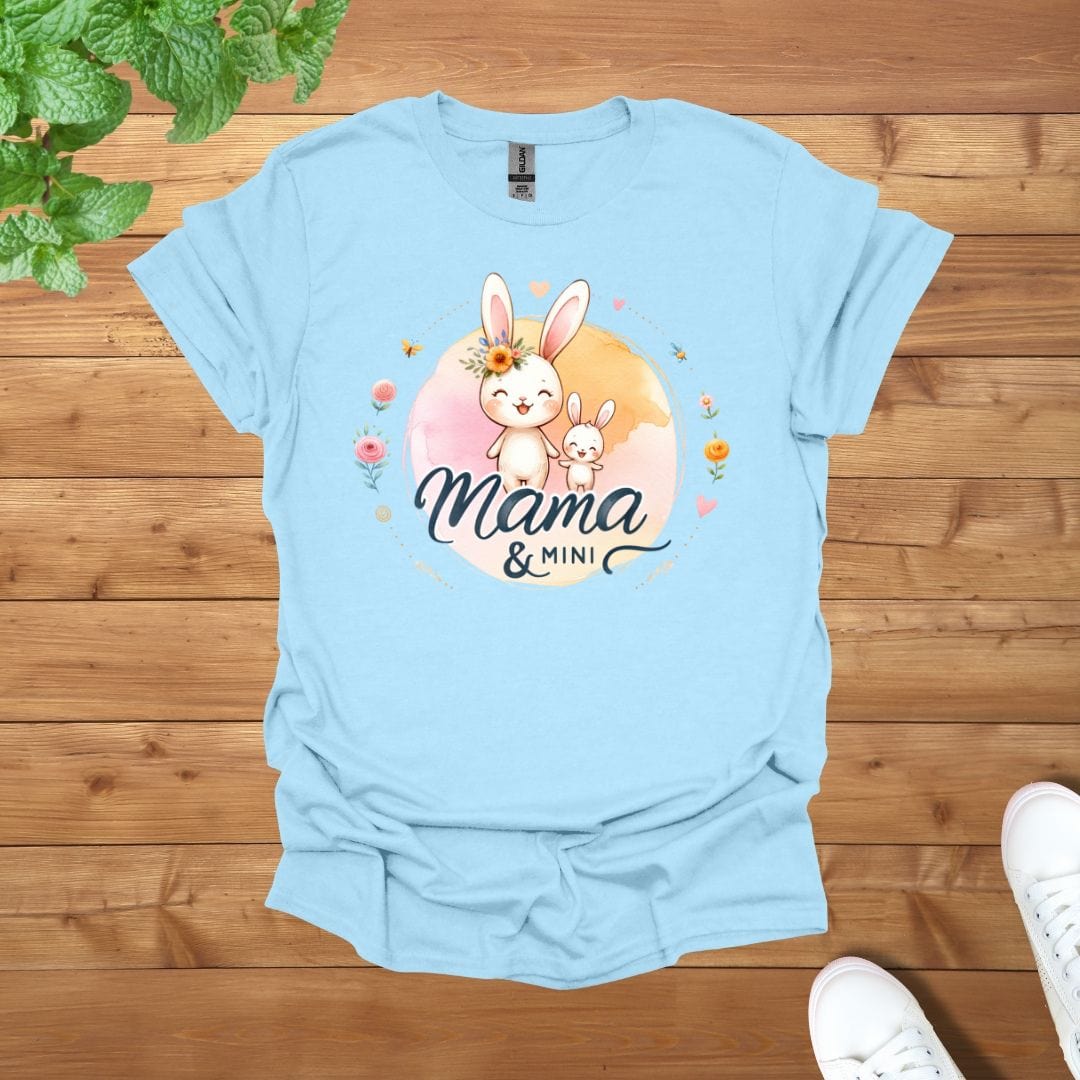 Mama & Mini Bunny Bliss Duo Unisex Adult T-Shirt