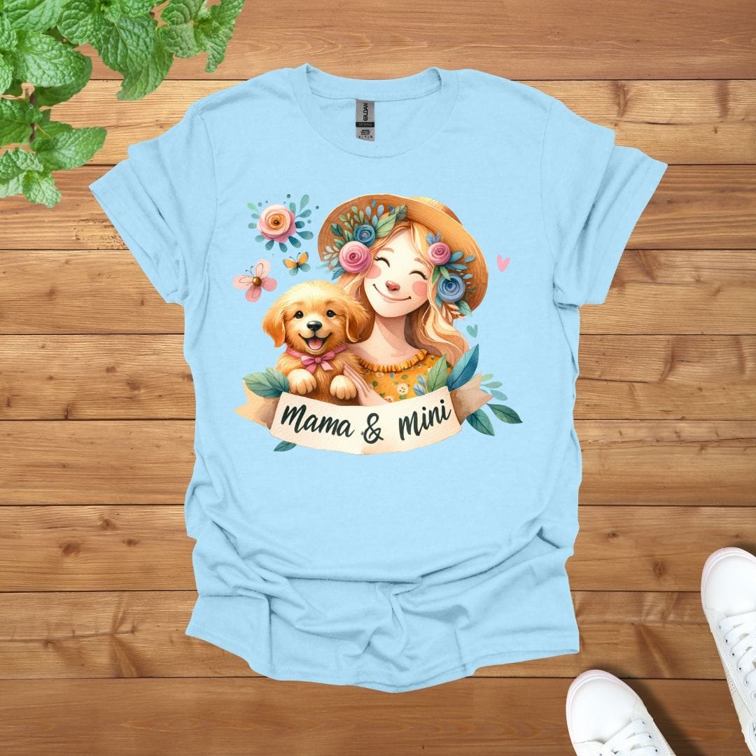Mama & Mini Golden Retriever Dog Mum Unisex Adult T-Shirt