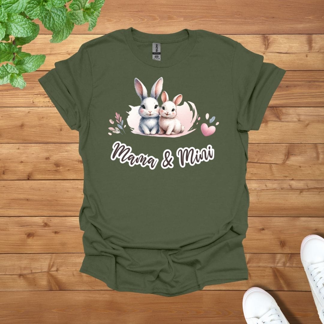 Mama & Mini Bunny Cuddle Unisex Adult T-Shirt