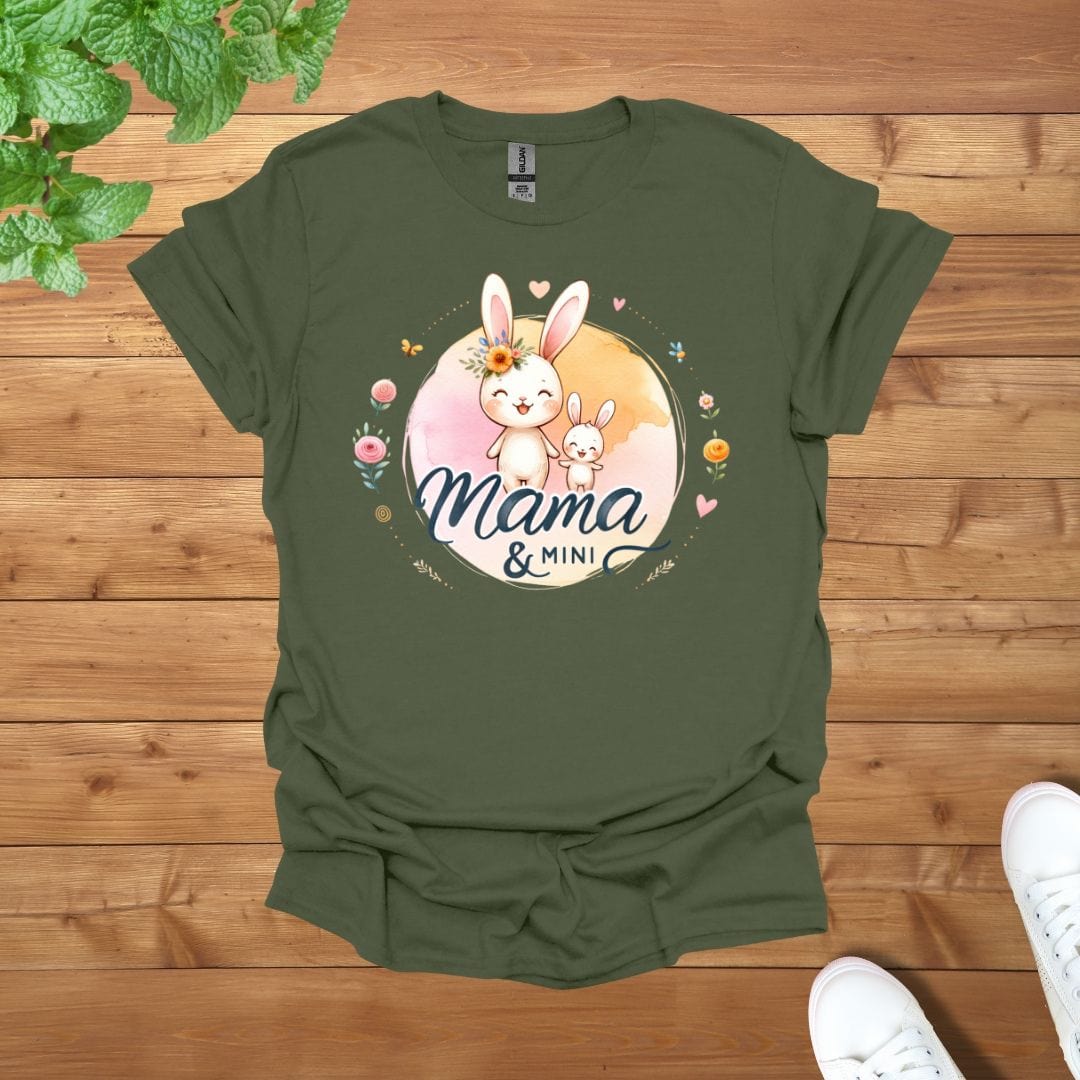 Mama & Mini Bunny Bliss Duo Unisex Adult T-Shirt
