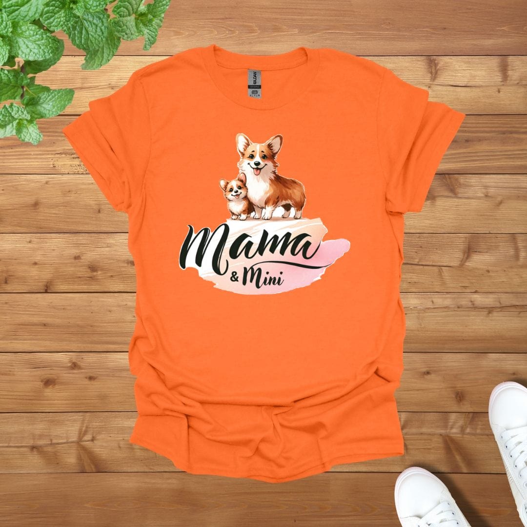 Mama & Mini Corgi Cuddle Team Unisex Adult T-Shirt