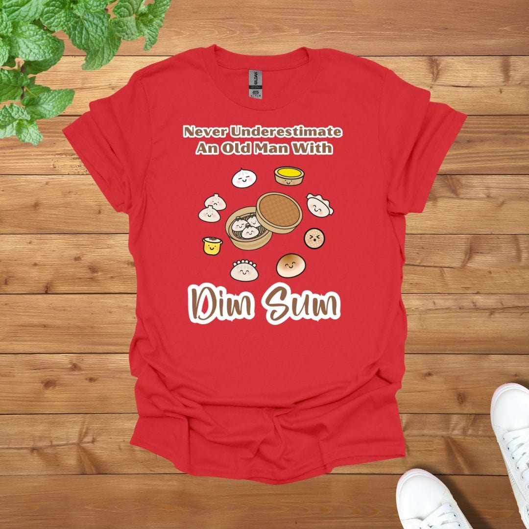 Never Underestimate An Old Man With Dim Sum Unisex Adult T-Shirt