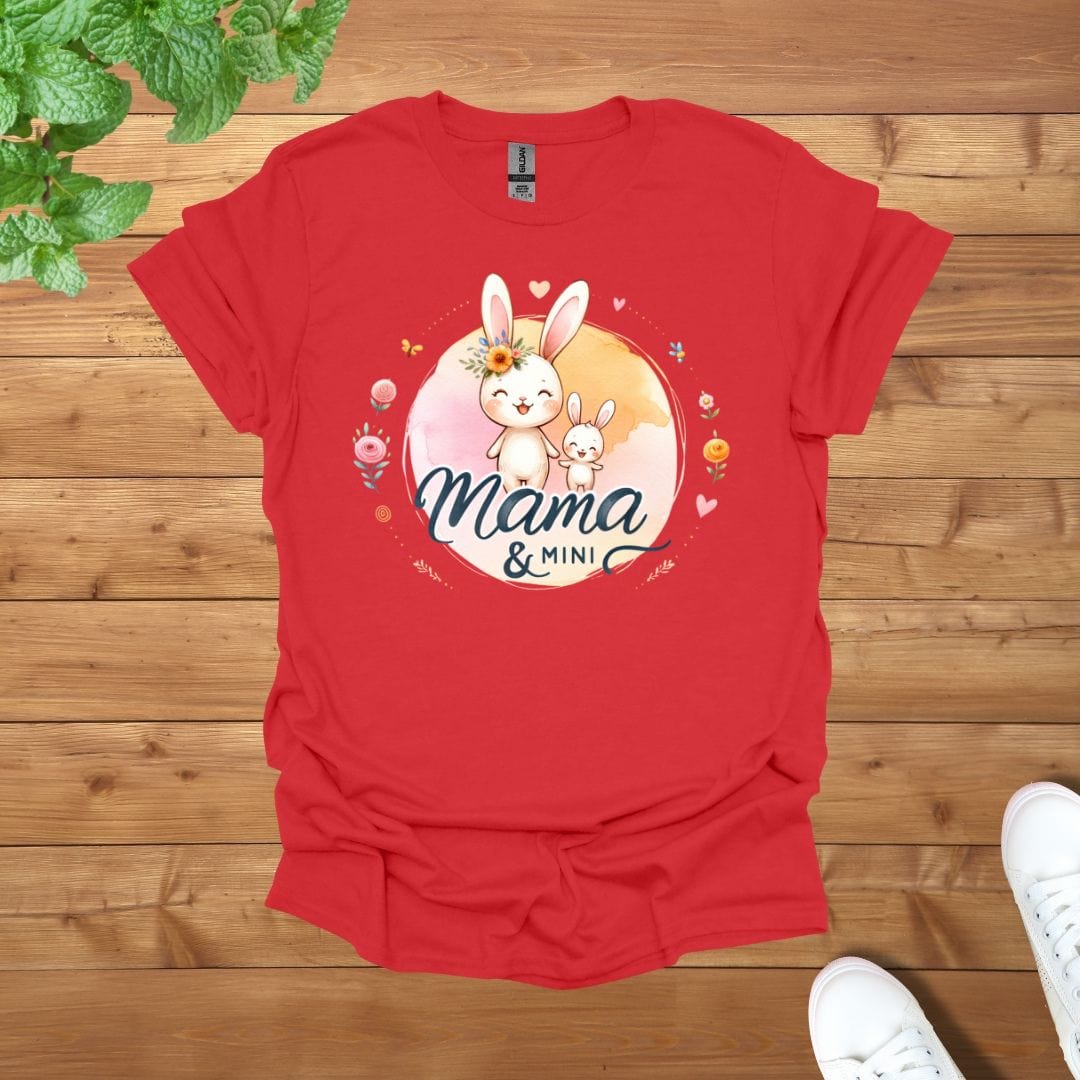 Mama & Mini Bunny Bliss Duo Unisex Adult T-Shirt
