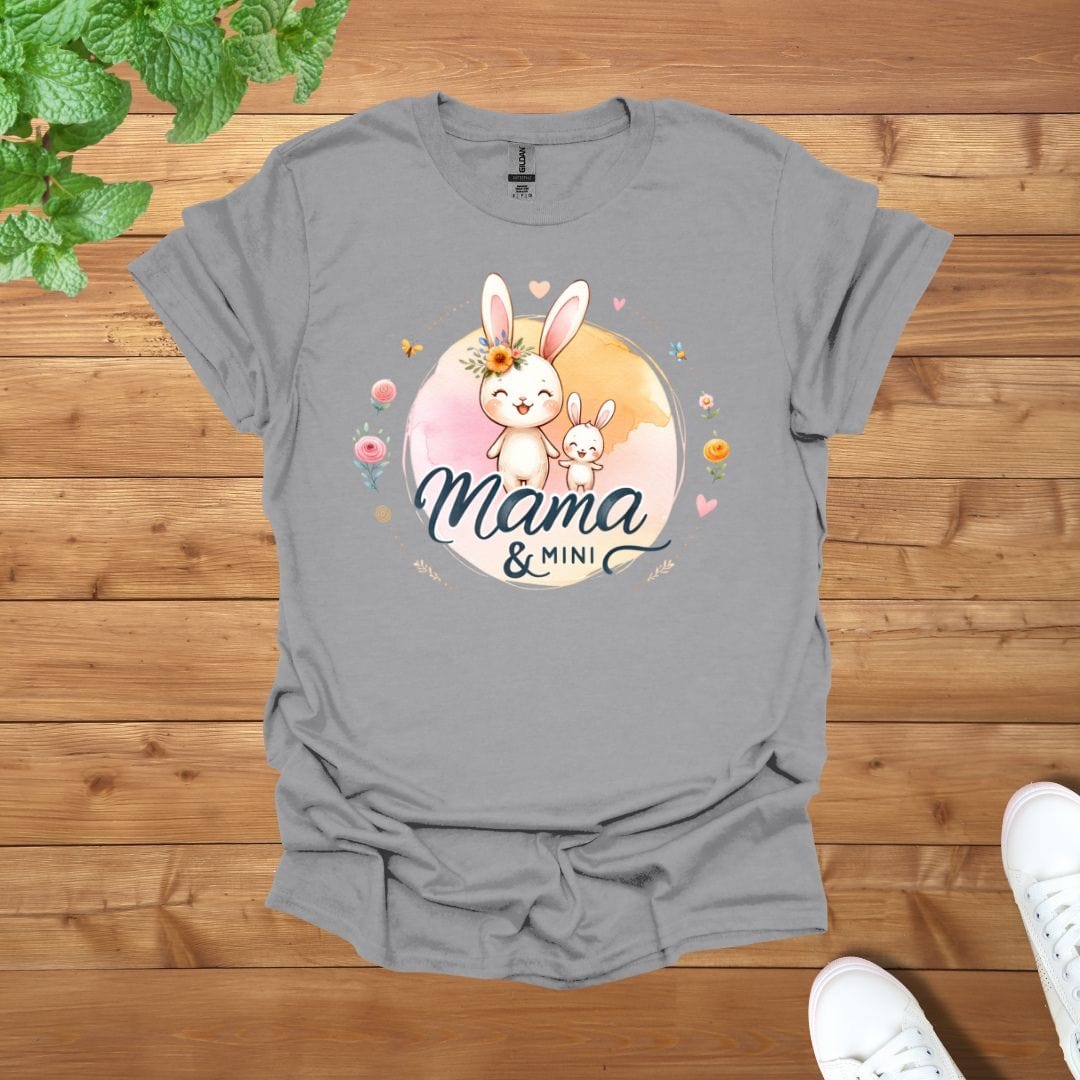 Mama & Mini Bunny Bliss Duo Unisex Adult T-Shirt