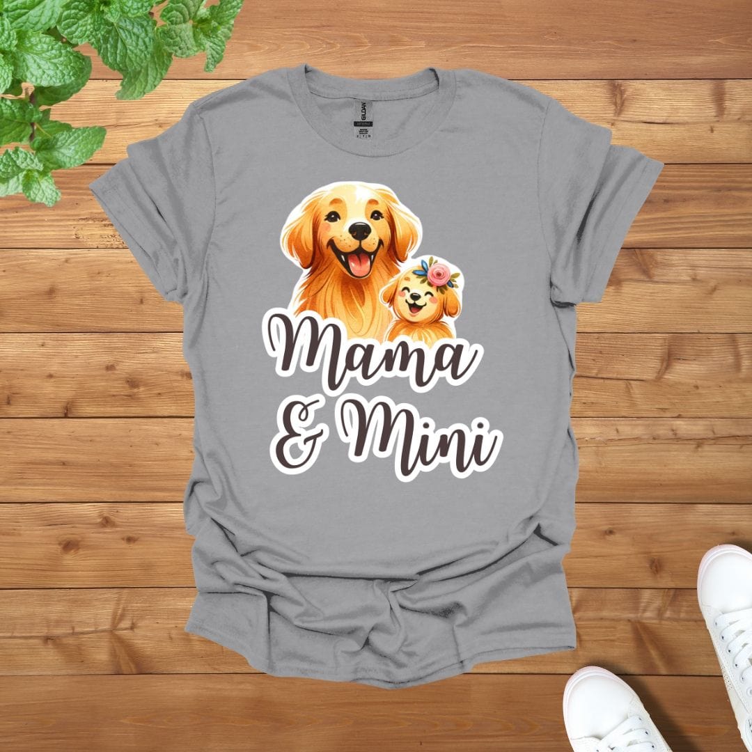 Mama & Mini Golden Retriever Dog Golden Team Unisex Adult T-Shirt