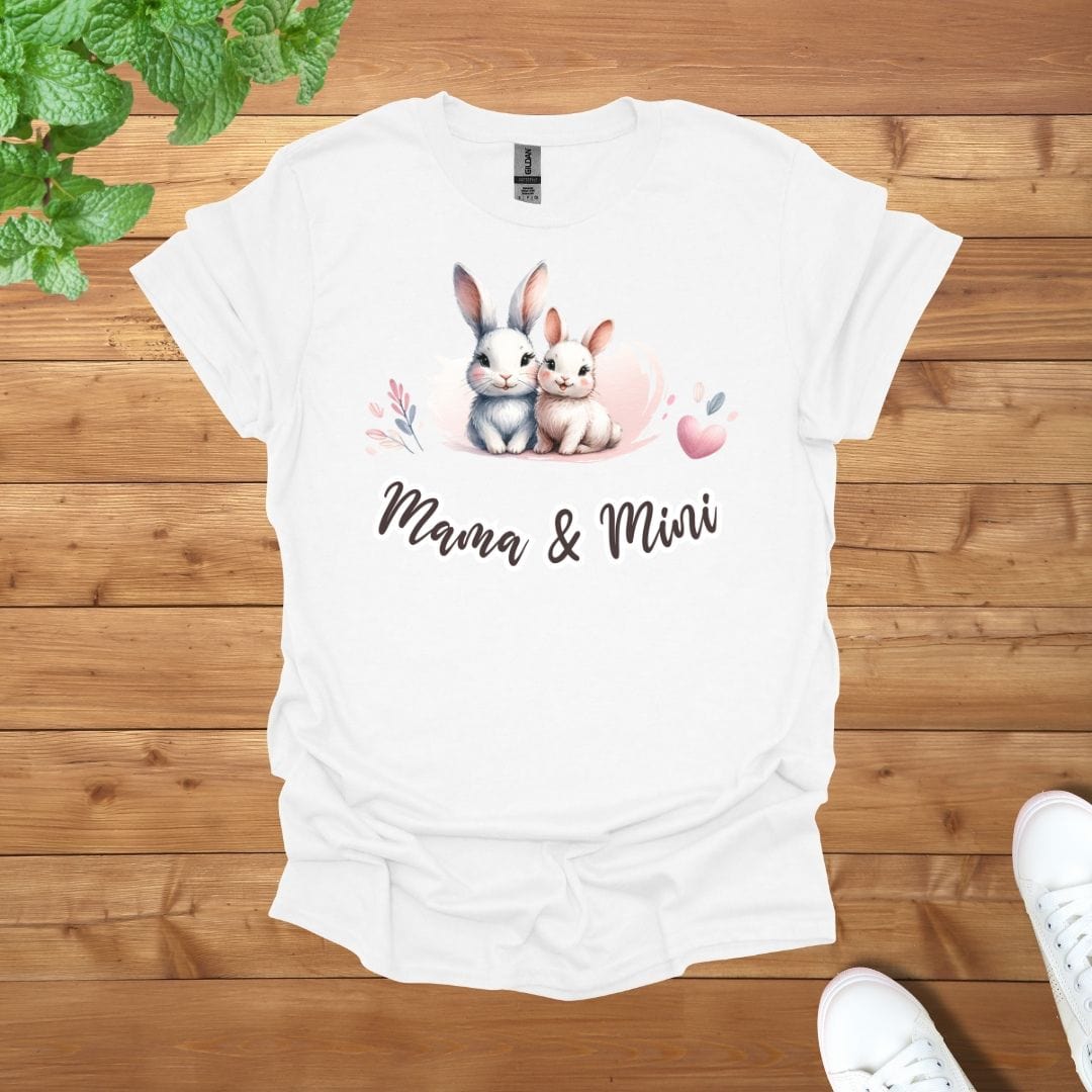 Mama & Mini Bunny Cuddle Unisex Adult T-Shirt