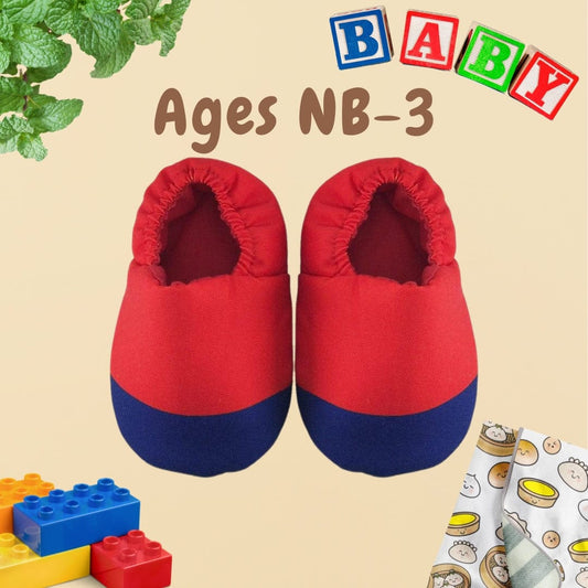 Red Two Tone Mini Shoes