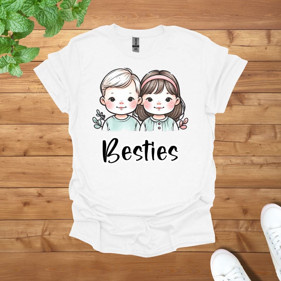 My Besties Siblings Twins Unisex Adult T-Shirt