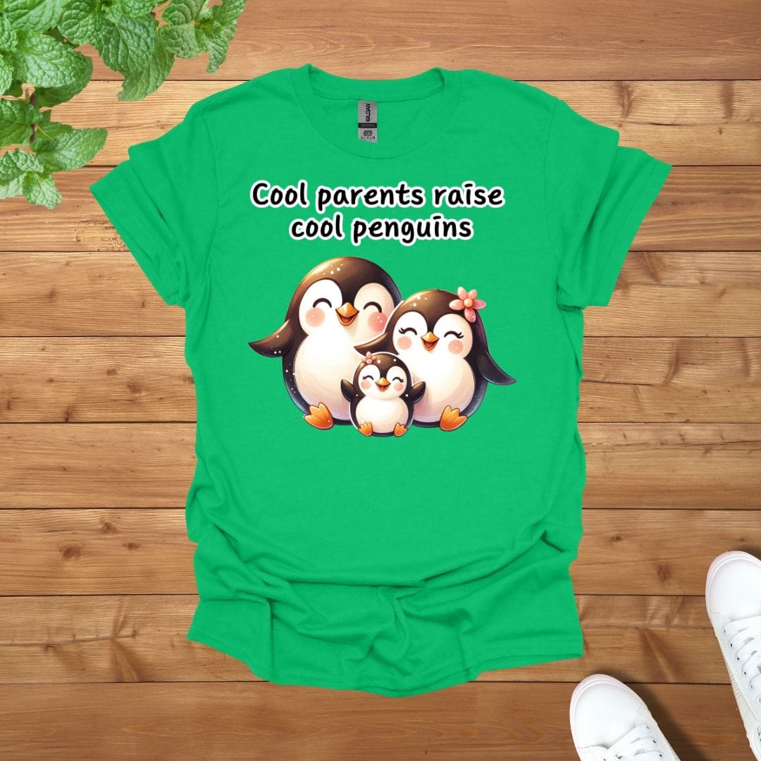Penguin Family - Cool Parents Raise Cool Penguins Unisex Adult T-Shirt