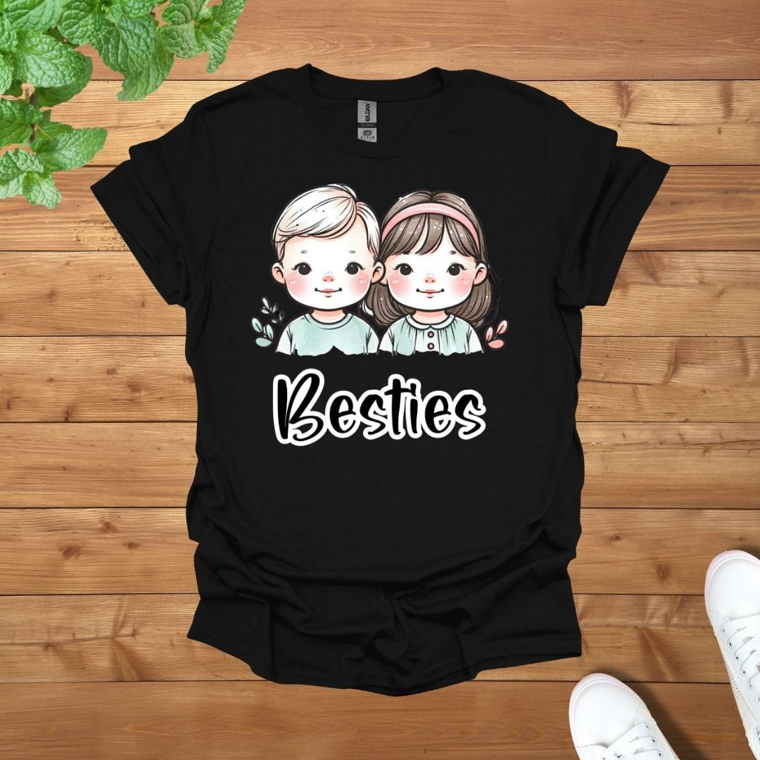 My Besties Siblings Twins Unisex Adult T-Shirt
