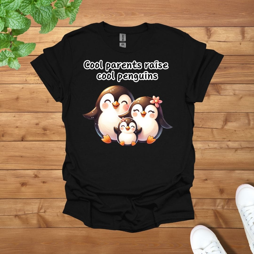 Penguin Family - Cool Parents Raise Cool Penguins Unisex Adult T-Shirt