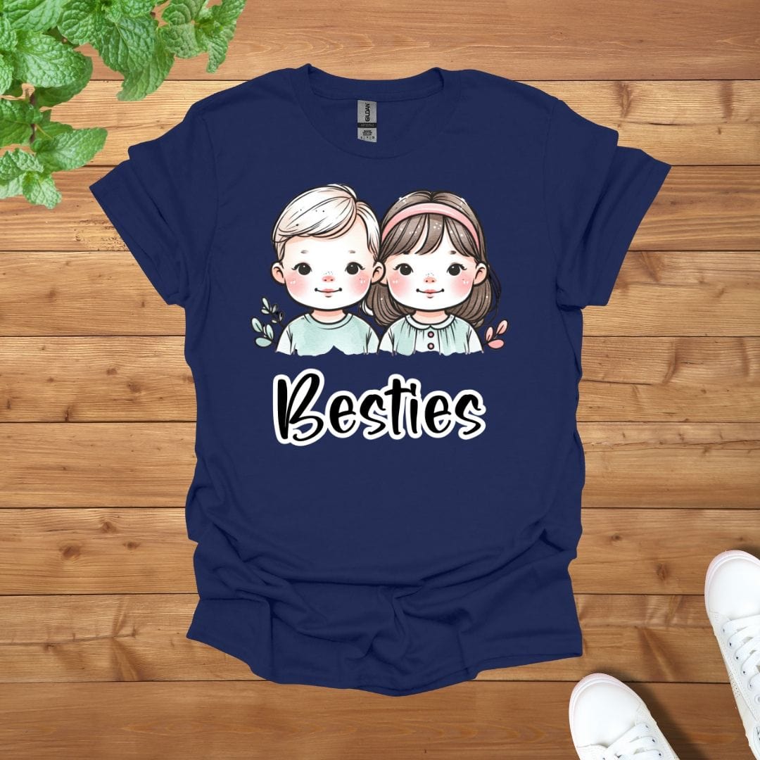 My Besties Siblings Twins Unisex Adult T-Shirt