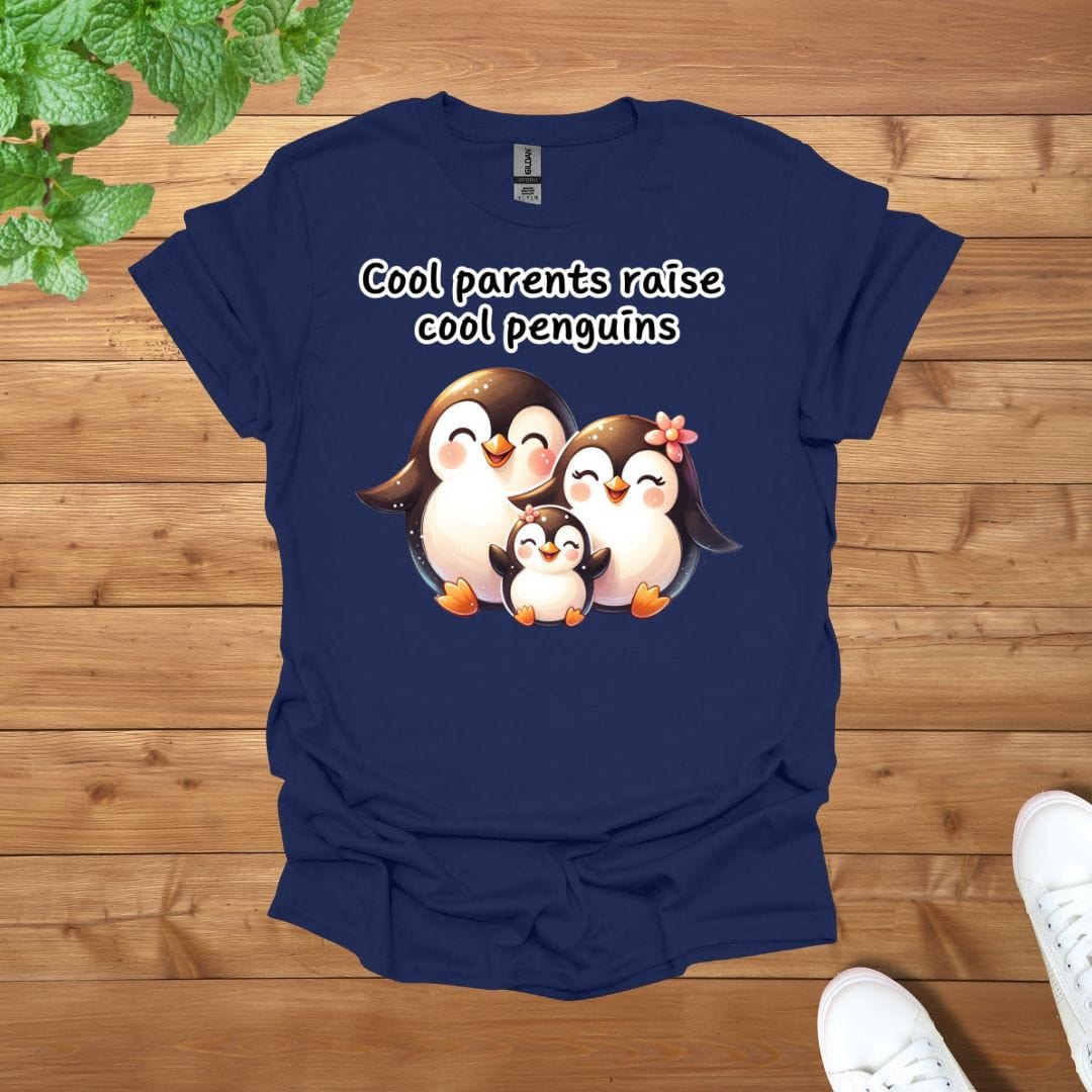 Penguin Family - Cool Parents Raise Cool Penguins Unisex Adult T-Shirt