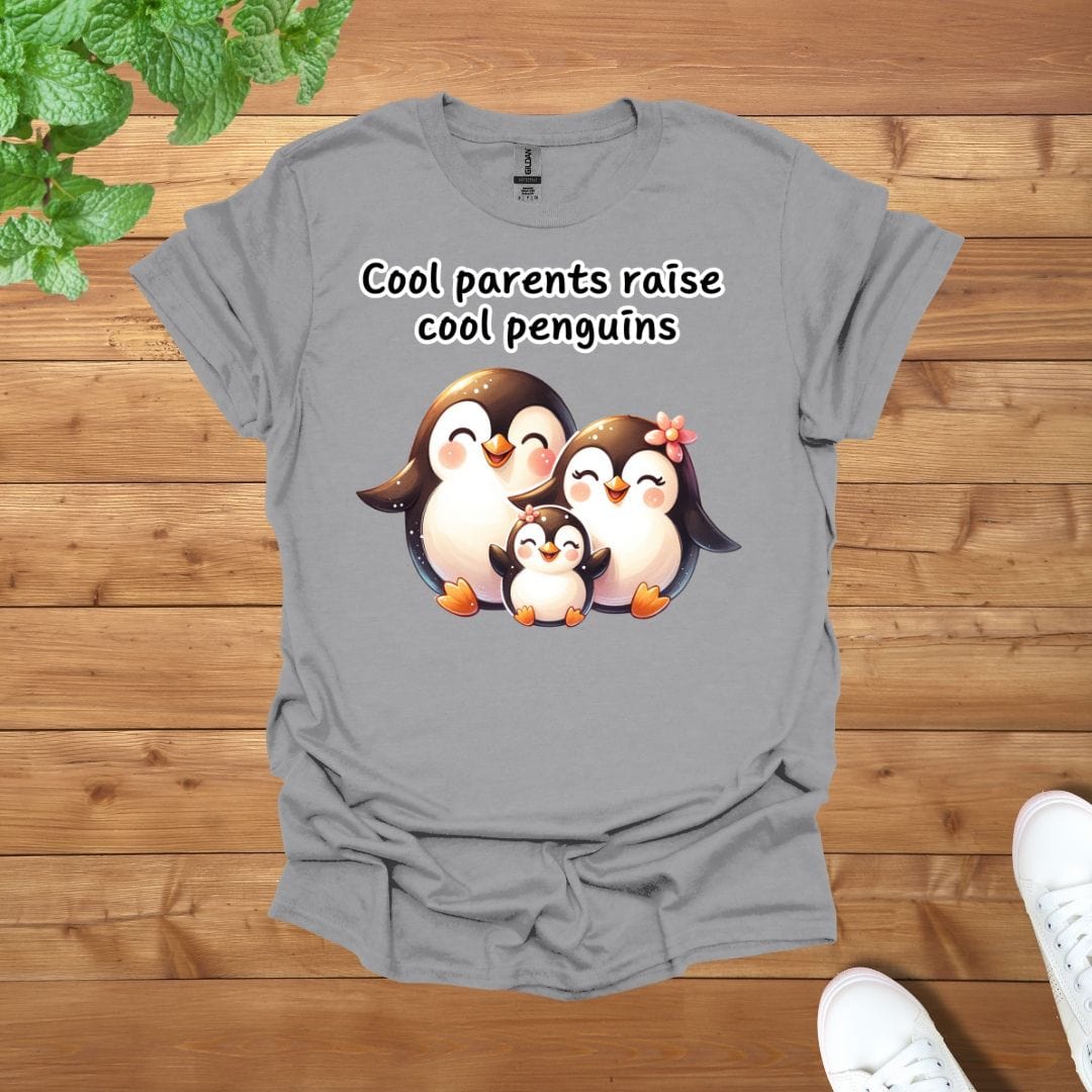 Penguin Family - Cool Parents Raise Cool Penguins Unisex Adult T-Shirt