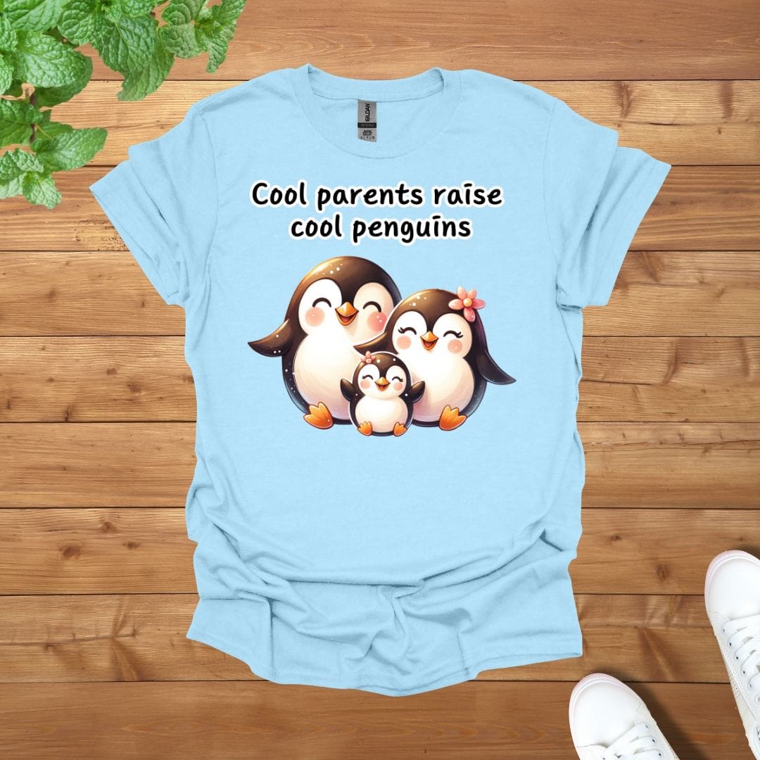Penguin Family - Cool Parents Raise Cool Penguins Unisex Adult T-Shirt