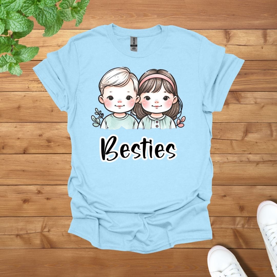 My Besties Siblings Twins Unisex Adult T-Shirt