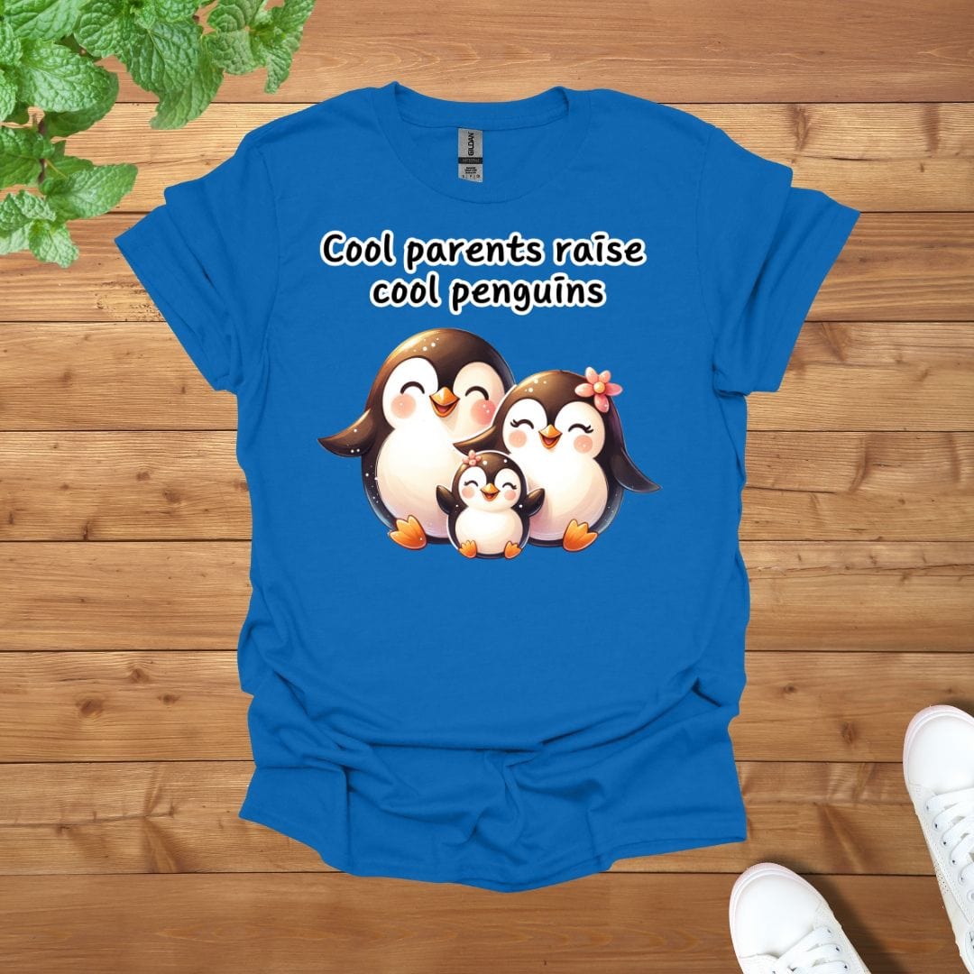 Penguin Family - Cool Parents Raise Cool Penguins Unisex Adult T-Shirt