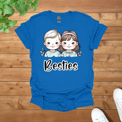 My Besties Siblings Twins Unisex Adult T-Shirt