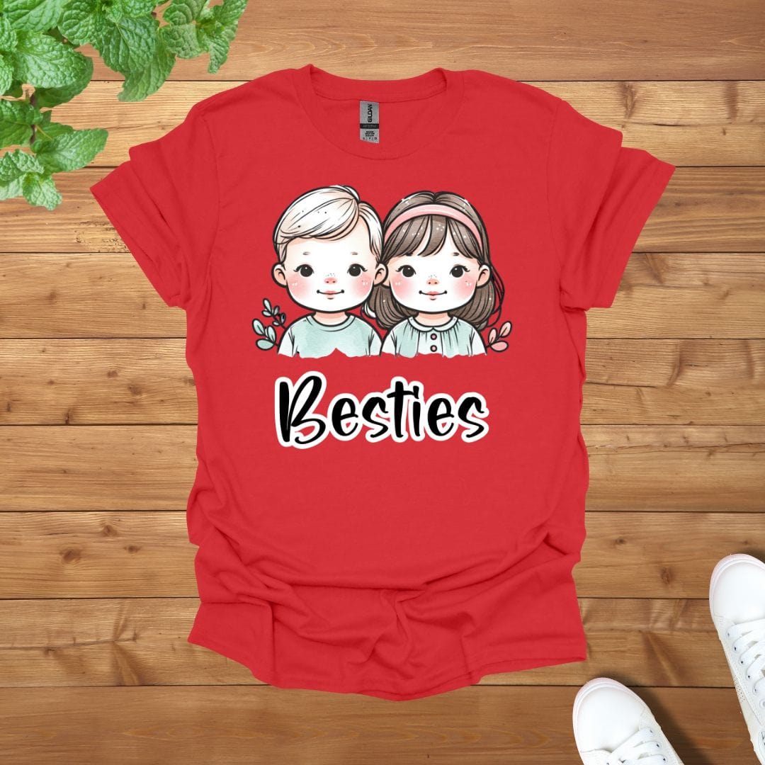 My Besties Siblings Twins Unisex Adult T-Shirt
