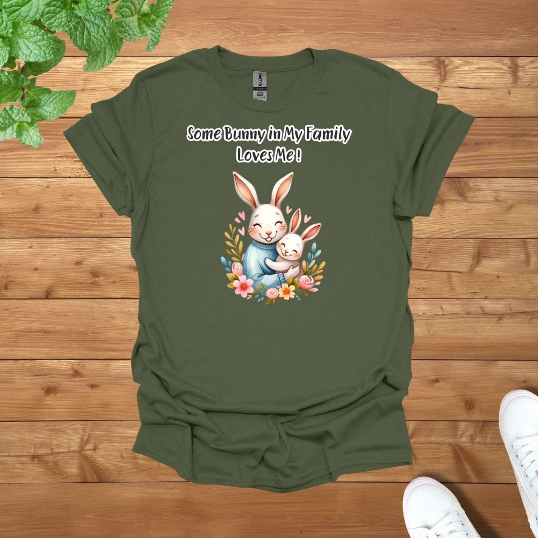 Daddy & Mini - Some Bunny in My Family Loves Me Unisex Adult T-Shirt