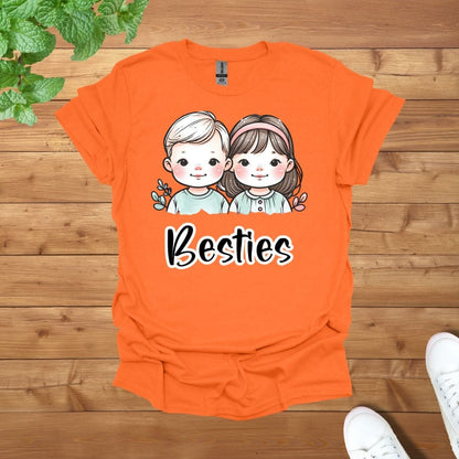 My Besties Siblings Twins Unisex Adult T-Shirt