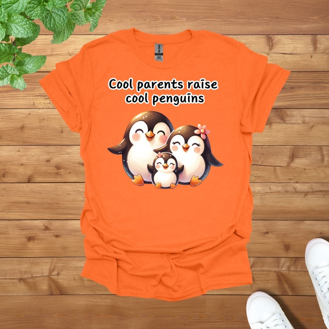 Penguin Family - Cool Parents Raise Cool Penguins Unisex Adult T-Shirt