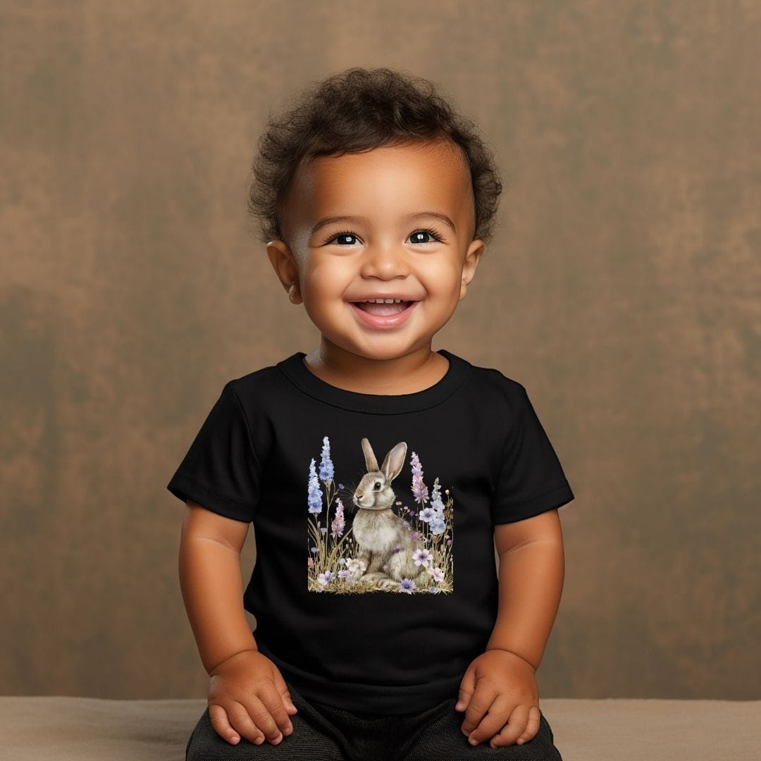 My Grey Bunny Baby Tee