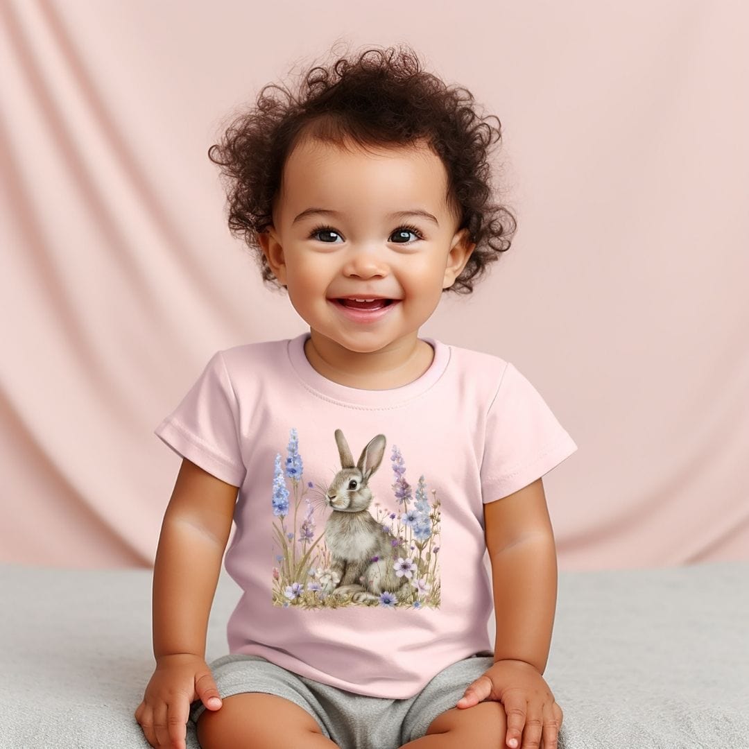 My Grey Bunny Baby Tee