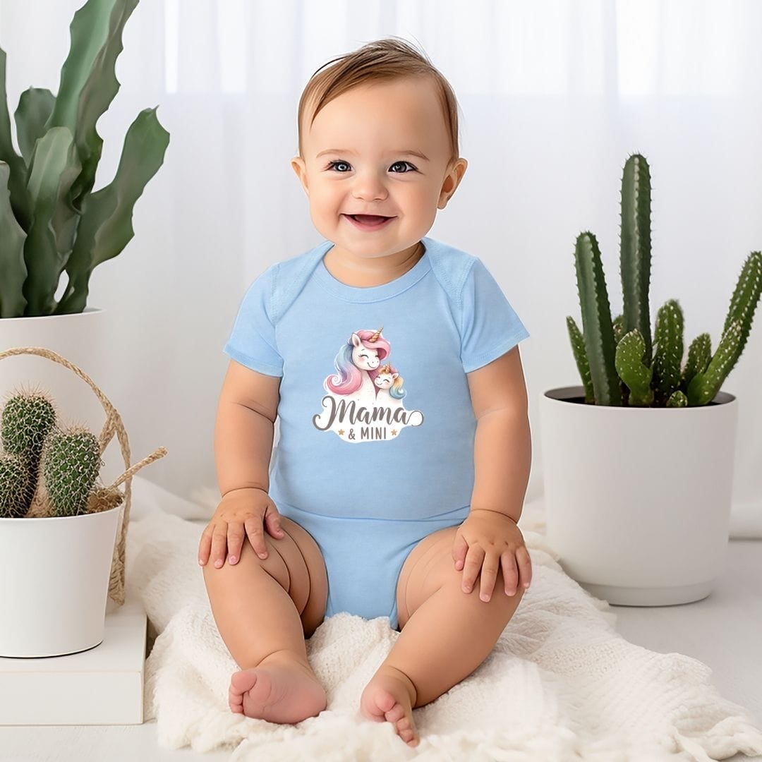 Mama & Mini Fantasy Unicorn Baby Bodysuit