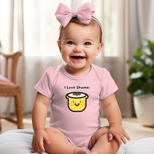 I Love Shumai Baby Bodysuit - Unisex Graphic Bodysuit for Babies