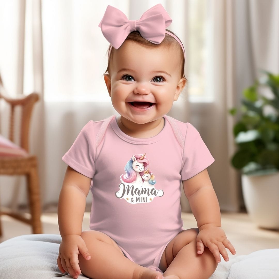 Mama & Mini Fantasy Unicorn Baby Bodysuit