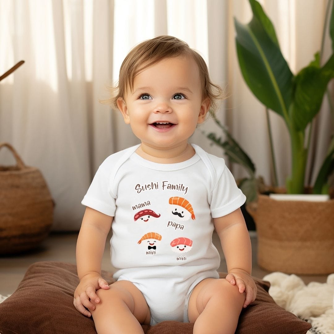 Sushi Family Joy Baby Bodysuit