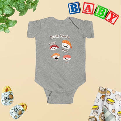 Sushi Family Joy Baby Bodysuit