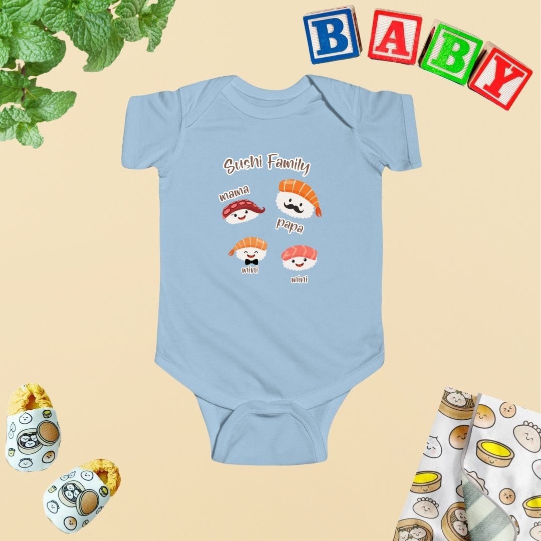 Sushi Family Joy Baby Bodysuit