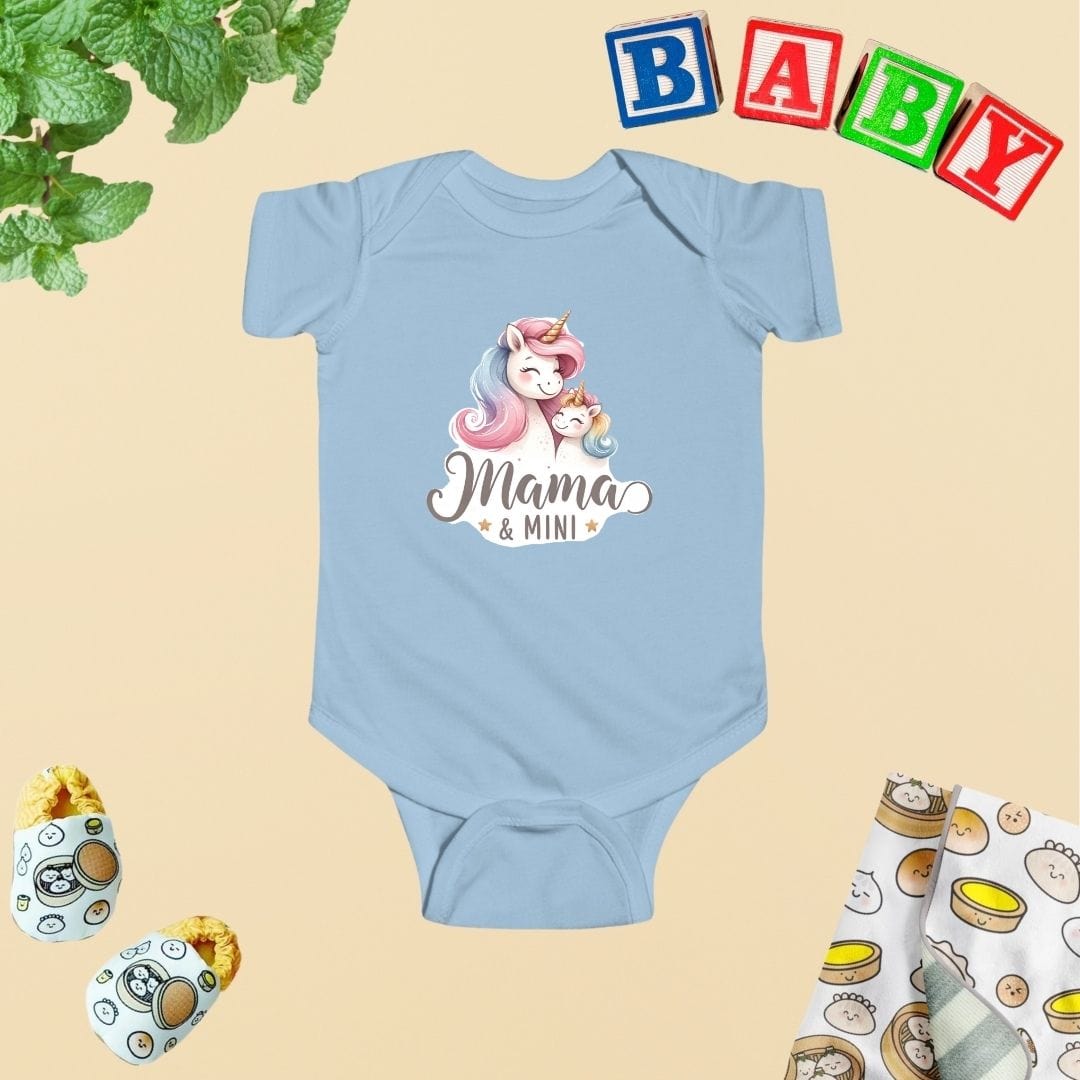 Mama & Mini Fantasy Unicorn Baby Bodysuit
