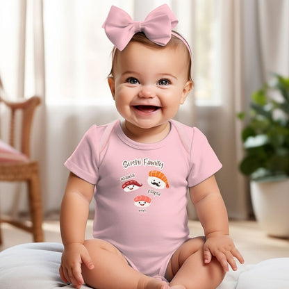 Sushi Family Love Baby Bodysuit