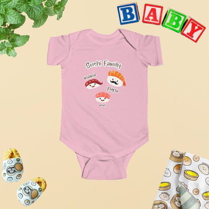 Sushi Family Love Baby Bodysuit