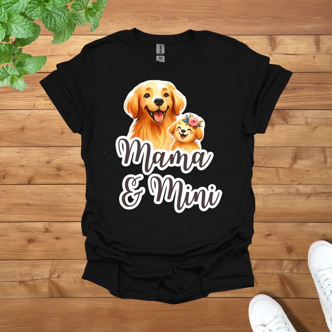 Mama & Mini Golden Retriever Dog Golden Team Unisex Adult T-Shirt