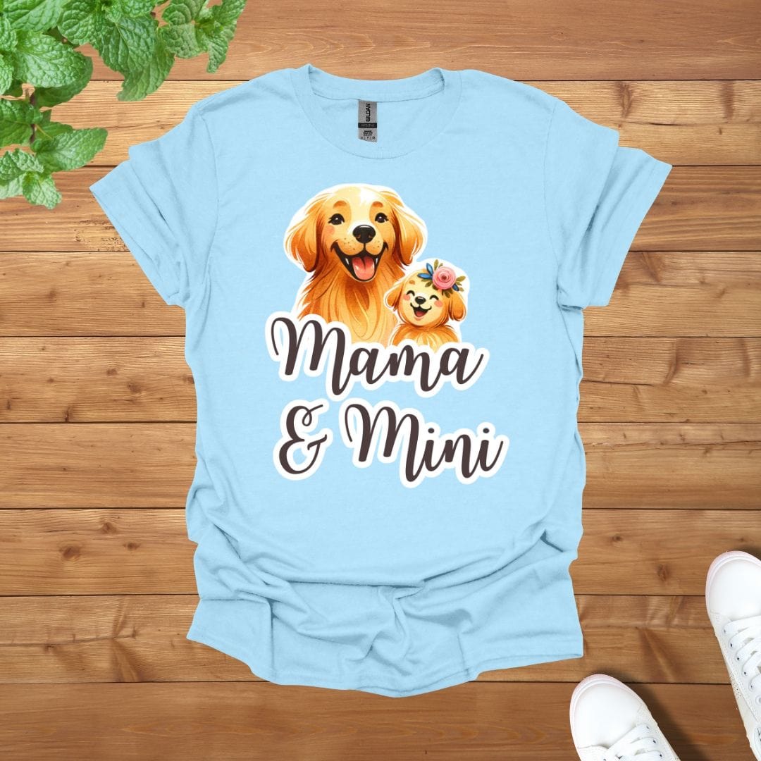 Mama & Mini Golden Retriever Dog Golden Team Unisex Adult T-Shirt