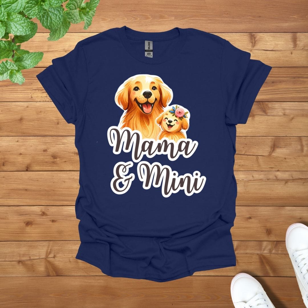 Mama & Mini Golden Retriever Dog Golden Team Unisex Adult T-Shirt