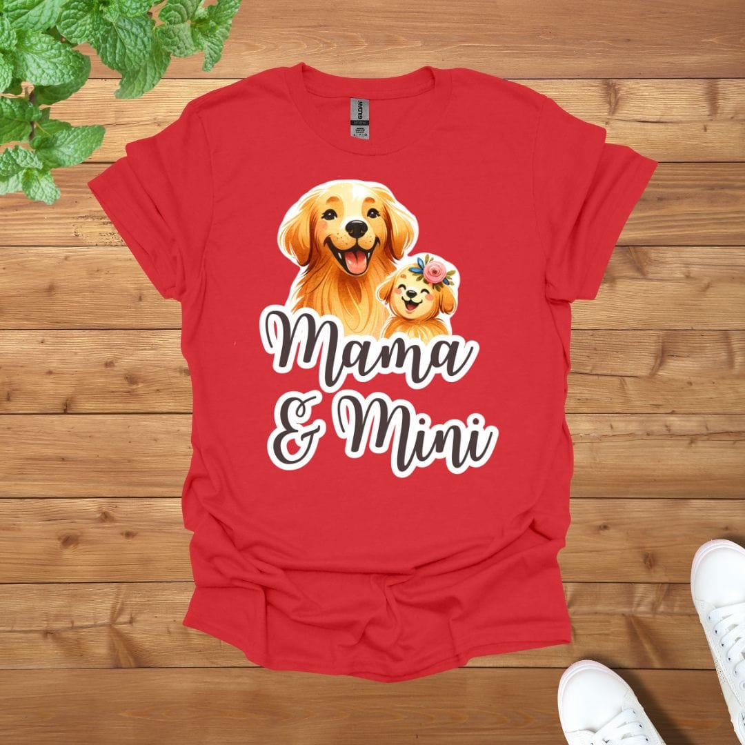 Mama & Mini Golden Retriever Dog Golden Team Unisex Adult T-Shirt