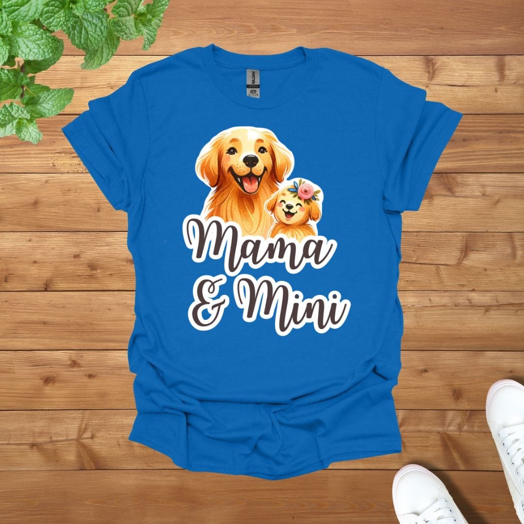 Mama & Mini Golden Retriever Dog Golden Team Unisex Adult T-Shirt