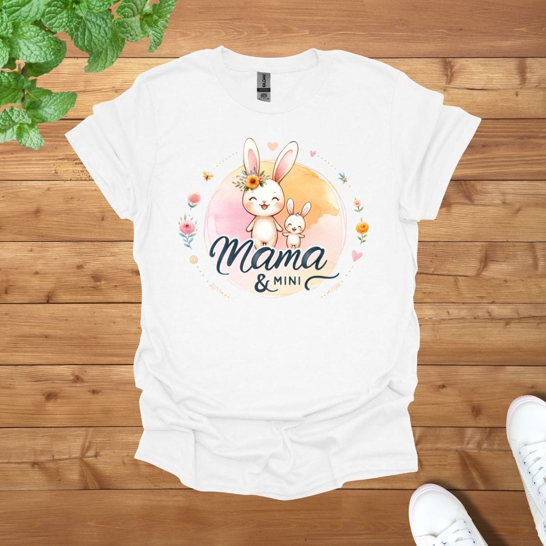 Mama & Mini Bunny Bliss Duo Unisex Adult T-Shirt